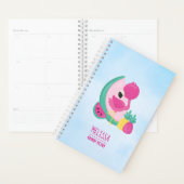 Roze Flamingo met Watermeloen en ananas Planner (Display)