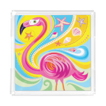 Roze Flamingo met Zeester