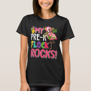 Roze Flamingo Mijn pre-K-koppel breekt leraren ter T-shirt
