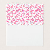 Roze Flamingo Modern Baby shower Dank u Kaart (Binnenkant ongevouwen)