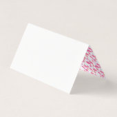 Roze Flamingo Modern Baby shower Dank u Kaart (Achterkant)