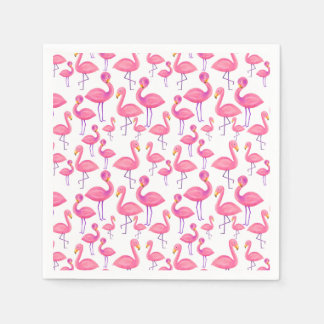 Roze Flamingo Modern Baby shower Servet