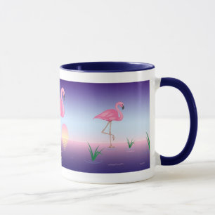 Roze Flamingo Mok