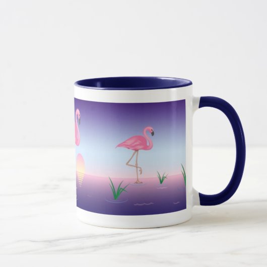 Roze Flamingo Mok (Rechts)