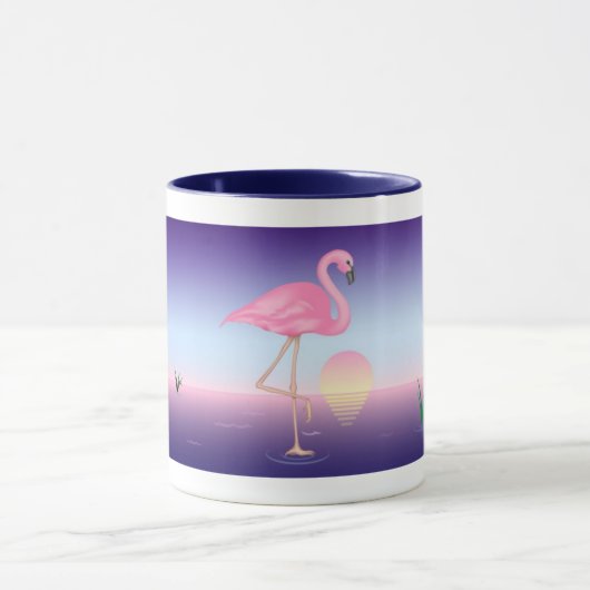 Roze Flamingo Mok (Midden)