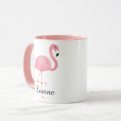 Roze Flamingo Mok (Voorkant links)