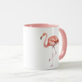 Roze Flamingo Mok (Voorkant rechts)