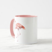 Roze Flamingo Mok (Voorkant links)