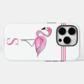Roze Flamingo Monogram Case-Mate iPhone Case (Achterkant (horizontaal))