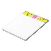 Roze Flamingo Monogram Notitieblok (Linkerzijde)