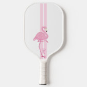 Roze flamingo monogram pickleball paddle (Achterkant)