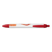 Roze flamingo & Monogram Zwarte Inkt Pen (Achterkant)