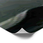 Roze Flamingo Mountain Pond Poster (Hoek)