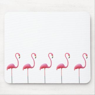 Roze Flamingo Mouse Mat White Muismat