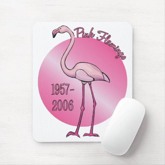 Roze Flamingo Mousepad Muismat (Met muis)
