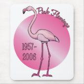 Roze Flamingo Mousepad Muismat (Voorkant)
