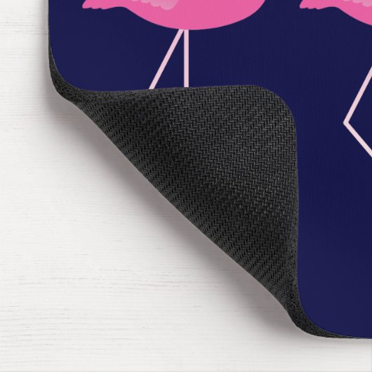 Roze Flamingo Mousepad Muismat (Hoek)