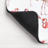 Roze Flamingo Mousepad Muismat (Hoek)