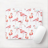 Roze Flamingo Mousepad Muismat (Met muis)