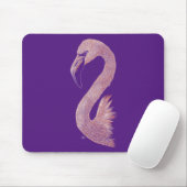 Roze Flamingo Mousepad Muismat (Met muis)