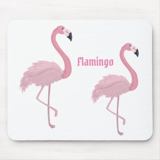 Roze Flamingo Muismat (Voorkant)