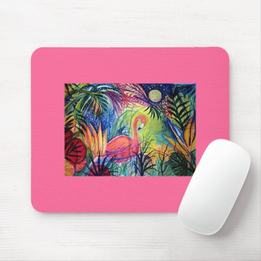 Roze Flamingo Muismat (Met muis)