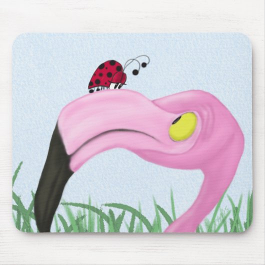  roze flamingo muismat (Voorkant)