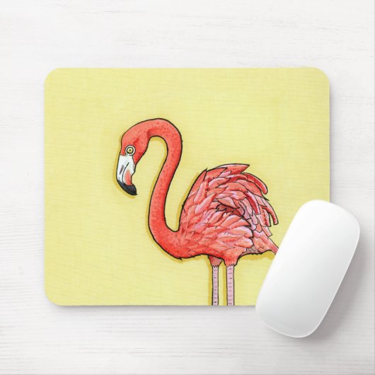 Roze Flamingo Muismat (Met muis)