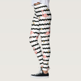 Roze Flamingo Naadloos Patroon Leggings