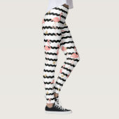 Roze Flamingo Naadloos Patroon Leggings (Rechts)