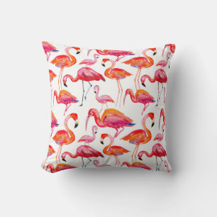Roze flamingo, naadloos patroonontwerp. kussen