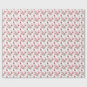 Roze Flamingo: Naadloze Patroon Elegantie Cadeaupapier (Vlak)