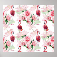 Roze Flamingo: Naadloze Patroon Elegantie