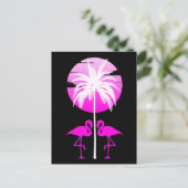 Roze Flamingo Natuur Briefkaart (Staand voorkant)