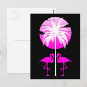 Roze Flamingo Natuur Briefkaart (Voorkant / Achterkant)
