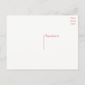 Roze Flamingo net getrouwd tropische bruiloft lief Aankondigingskaart (Achterkant)