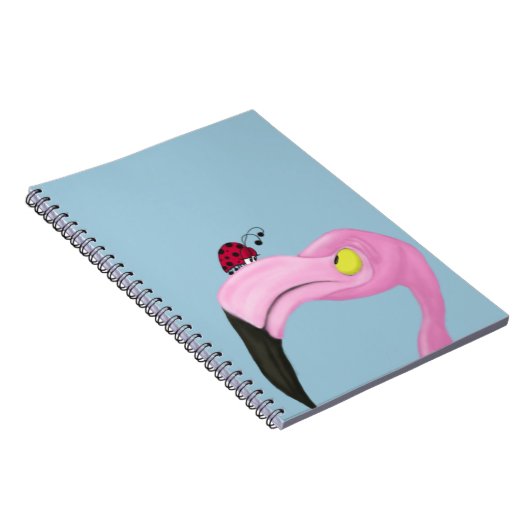  roze flamingo notitieboek (Rechterzijde)
