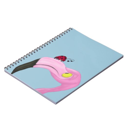  roze flamingo notitieboek (Linkerzijde)