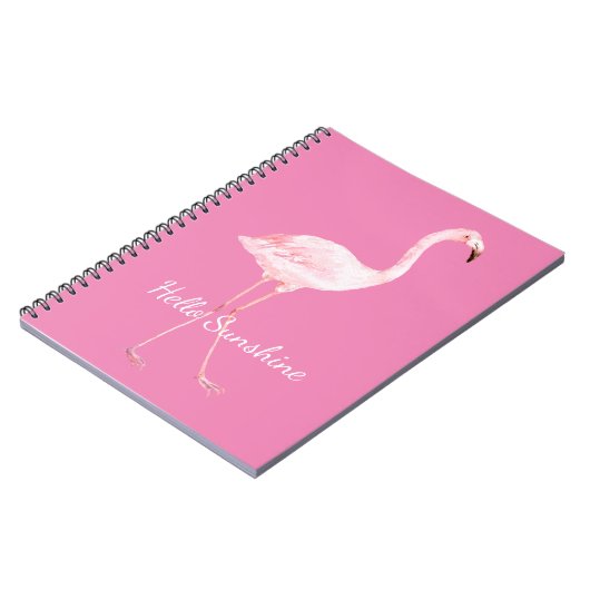 Roze Flamingo Notitieboek (Linkerzijde)