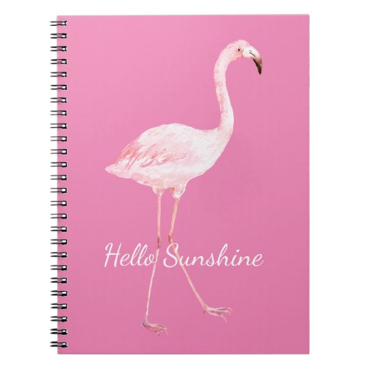 Roze Flamingo Notitieboek (Voorkant)