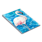 Roze flamingo notitieboek (Rechterzijde)