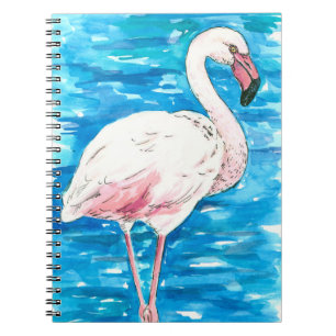 Roze flamingo notitieboek