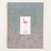 Roze Flamingo Ocean Water Op maat gemaakt Planner (Voorkant)