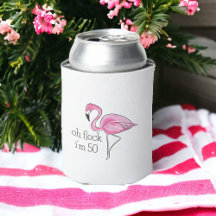 Roze Flamingo Oh Flock Ik ben 50