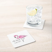 Roze Flamingo Oh Flock Ik ben 50 Kartonnen Onderzetters (Insitu)