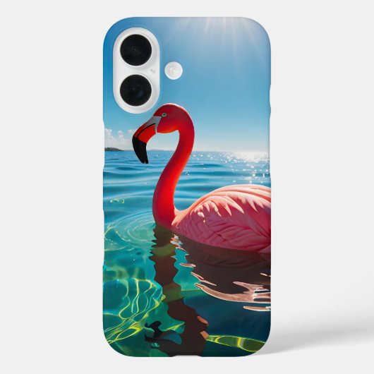 Roze flamingo onder de hemel Case-Mate iPhone case (Achterkant)