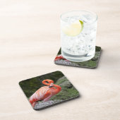 Roze Flamingo Onderzetter (Rechterzijde)