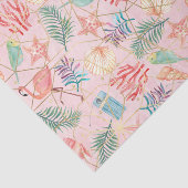 Roze Flamingo (Ontwerp 2 van de Roze Serie) Tissuepapier (Detail)
