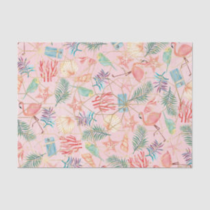 Roze Flamingo (Ontwerp 2 van de Roze Serie) Tissuepapier
