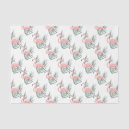 Roze Flamingo (Ontwerp 63 Roze Serie) Tissuepapier